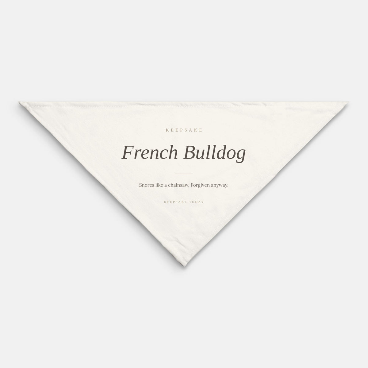 French Bulldog Dog Bandana - Keepsake Gift for Frenchie Owners