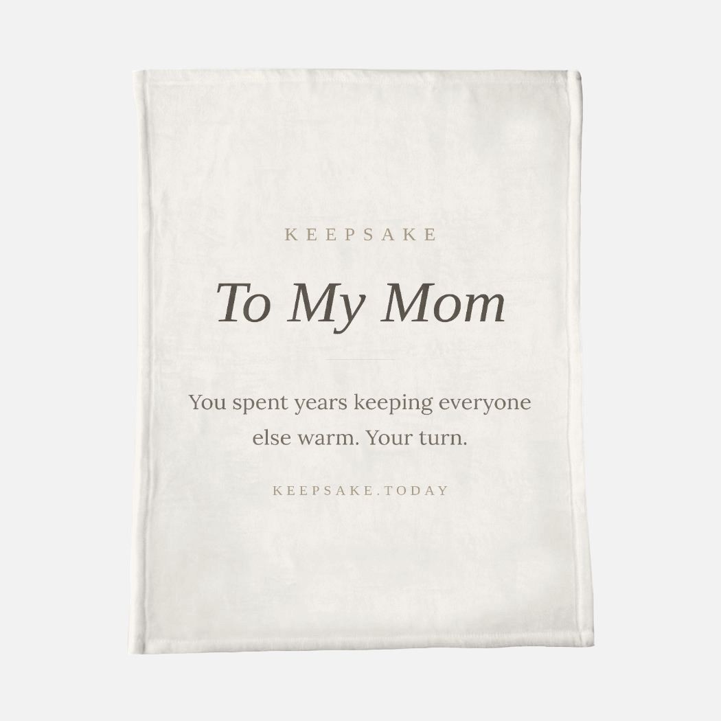 To My Mom Minky Blanket - 30x40 Keepsake Gift