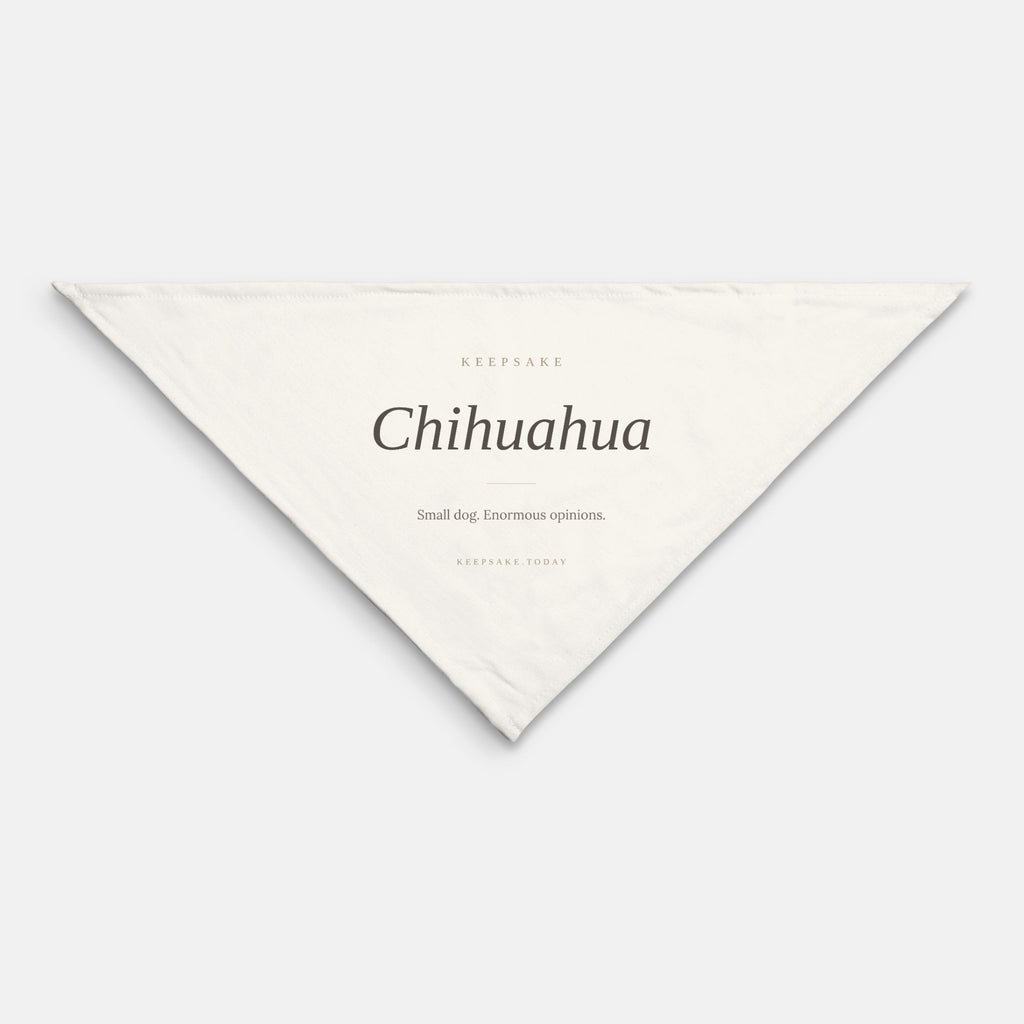 Chihuahua Dog Bandana - Keepsake Gift for Chihuahua Owners