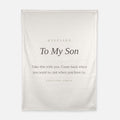 To My Son Soft Fleece Blanket - 30x40 Keepsake Gift