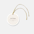 To My Daughter Ceramic Christmas Ornament - Keepsake Gift