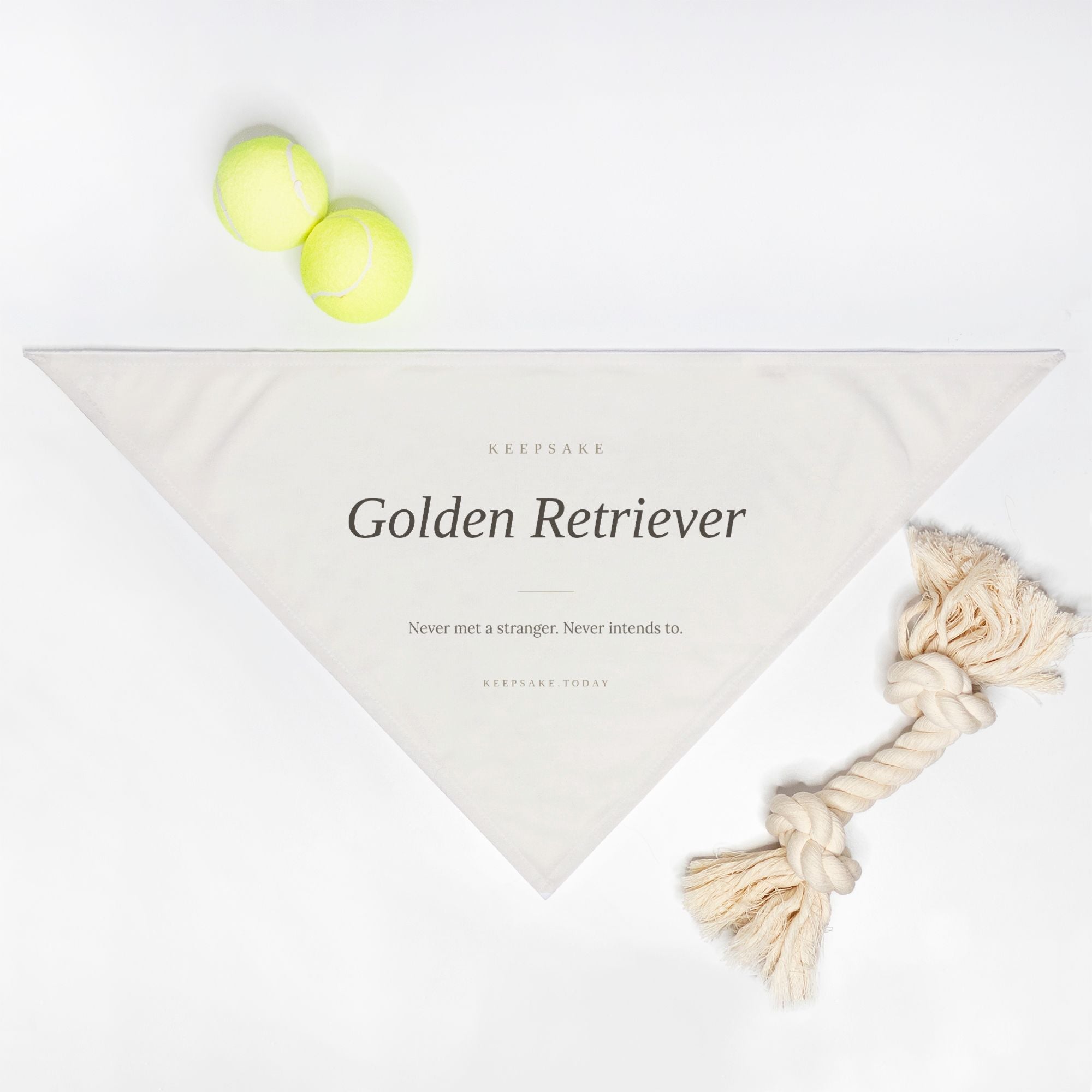 Golden Retriever Dog Bandana - Keepsake Gift for Golden Owners
