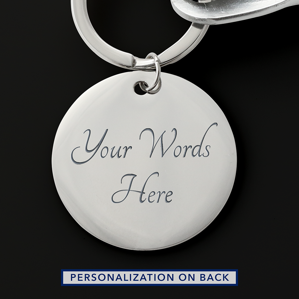Dad Can Fix Anything Engraved Keychain - Keepsake Gift for Father – view 7