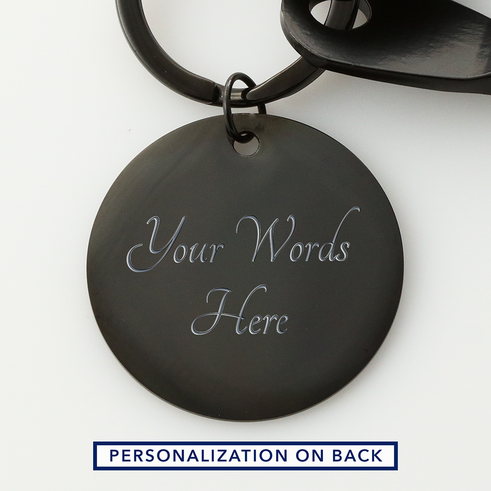 Dad Can Fix Anything Engraved Keychain - Keepsake Gift for Father – view 10