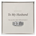 To My Husband Engraved Ring - Anniversary Keepsake Gift for Him