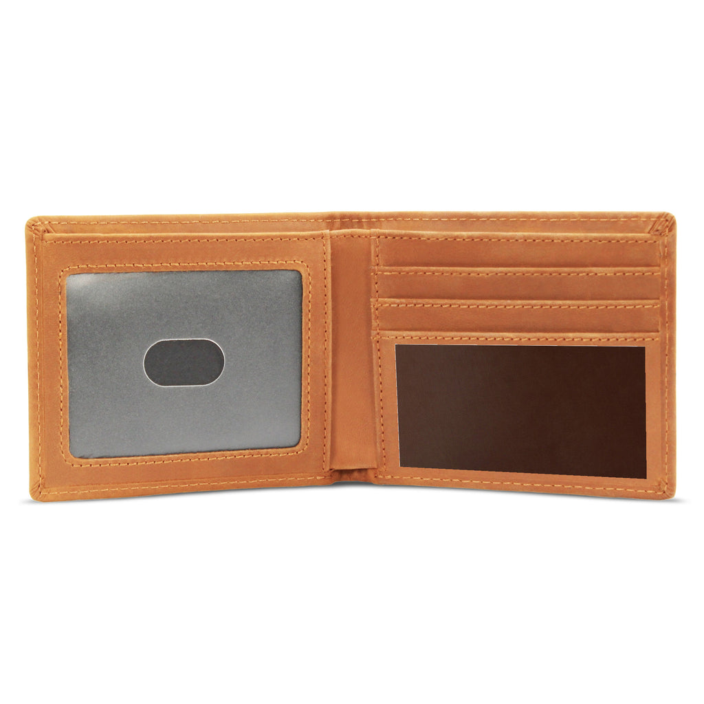 To My Dad Engraved Leather Wallet - Keepsake Gift for Father