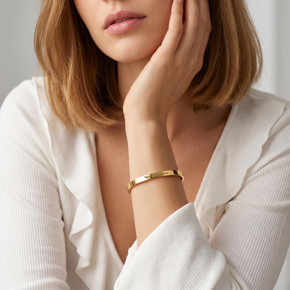 To My Daughter Engraved Cuff Bracelet - Keepsake Gift
