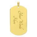 To My Grandson Dog Tag Necklace - Keepsake Gift from Grandma or Grandpa – view 5