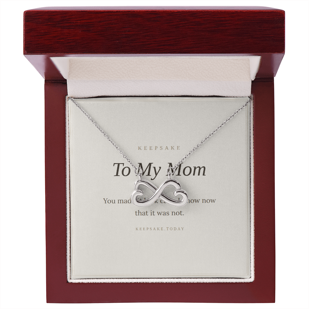 To My Mom Necklace - Keepsake Gift for Mother's Day or Christmas