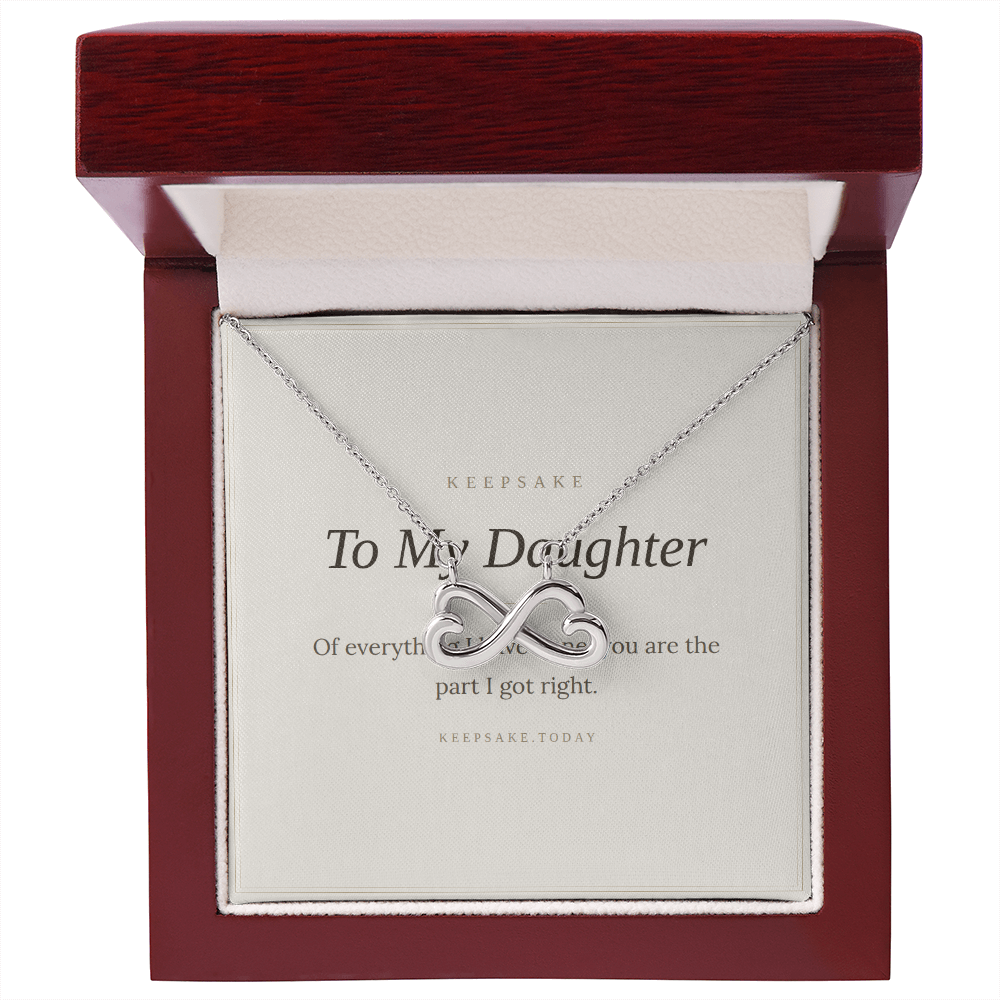To My Daughter Necklace - Keepsake Gift from Mom or Dad – view 7