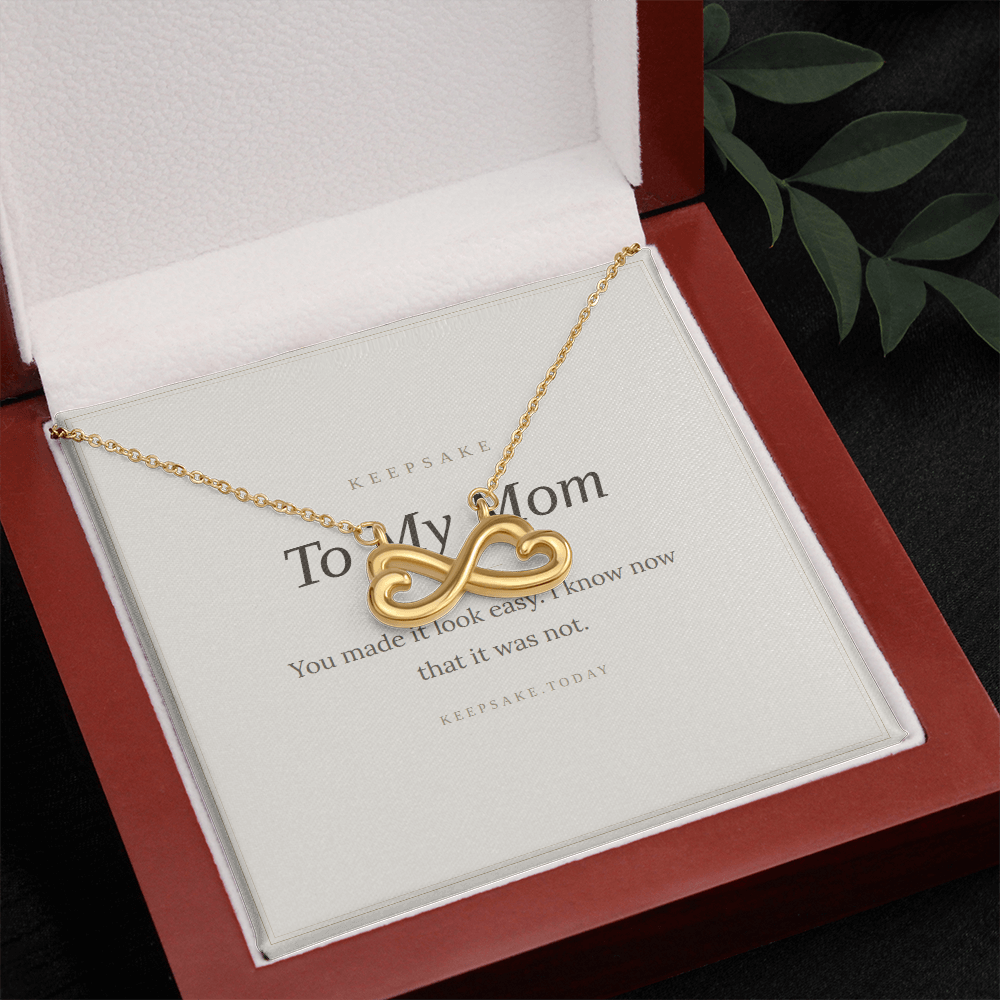 To My Mom Necklace - Keepsake Gift for Mother's Day or Christmas