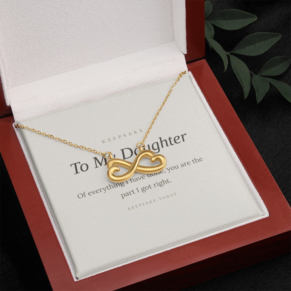 To My Daughter Necklace - Keepsake Gift from Mom or Dad