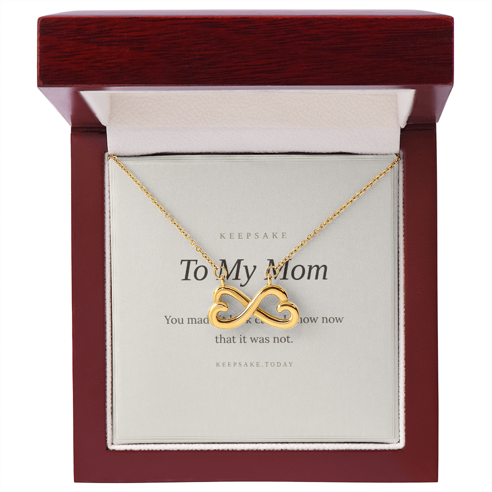 To My Mom Necklace - Keepsake Gift for Mother's Day or Christmas