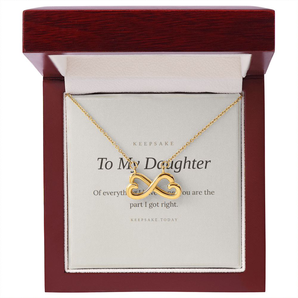 To My Daughter Necklace - Keepsake Gift from Mom or Dad – view 9
