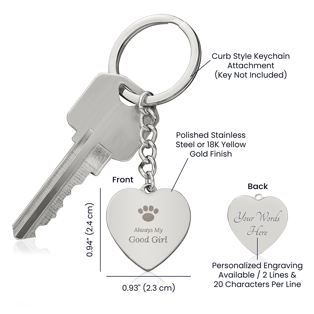 Always My Good Girl Pet Memorial Keychain - Dog Loss Sympathy Gift – view 3