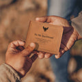 To My Boyfriend Leather Wallet - Keepsake Gift with Printed Message