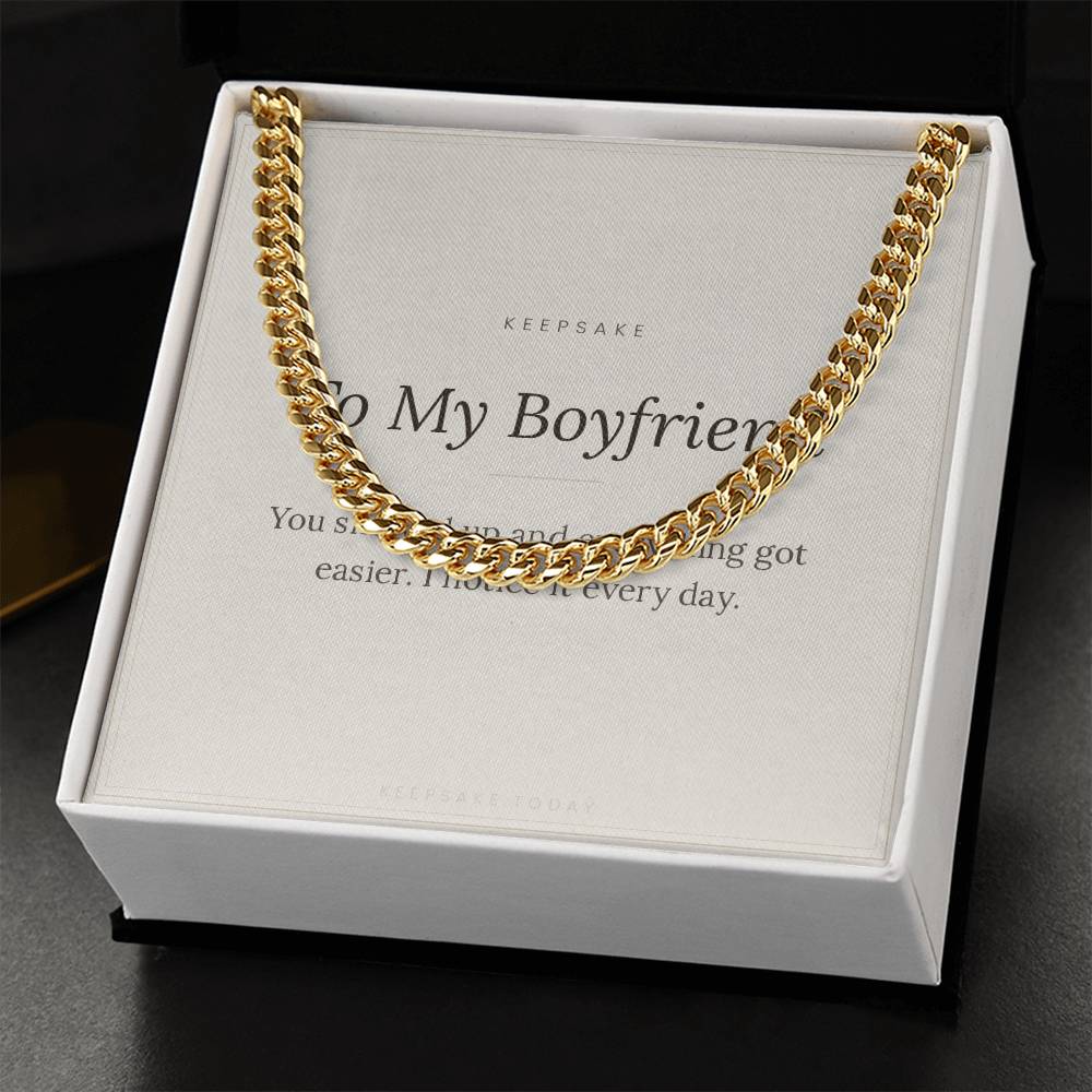 To My Boyfriend Cuban Link Chain – view 8