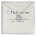 To My Grandma Love Knot Necklace - Keepsake Gift from Grandchild