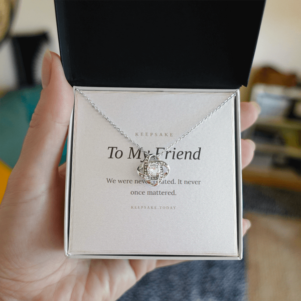 To My Best Friend Necklace - Keepsake Gift for Her