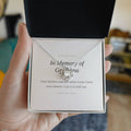 In Memory of Grandma Love Knot Necklace - Memorial Keepsake Gift