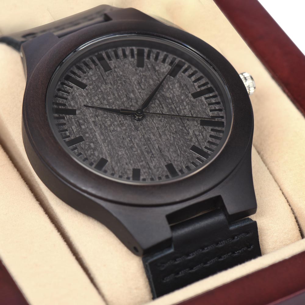 To My Husband Wooden Watch - Anniversary Keepsake Gift for Him