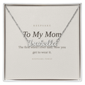 To My Mom Custom Name Necklace - Keepsake Gift