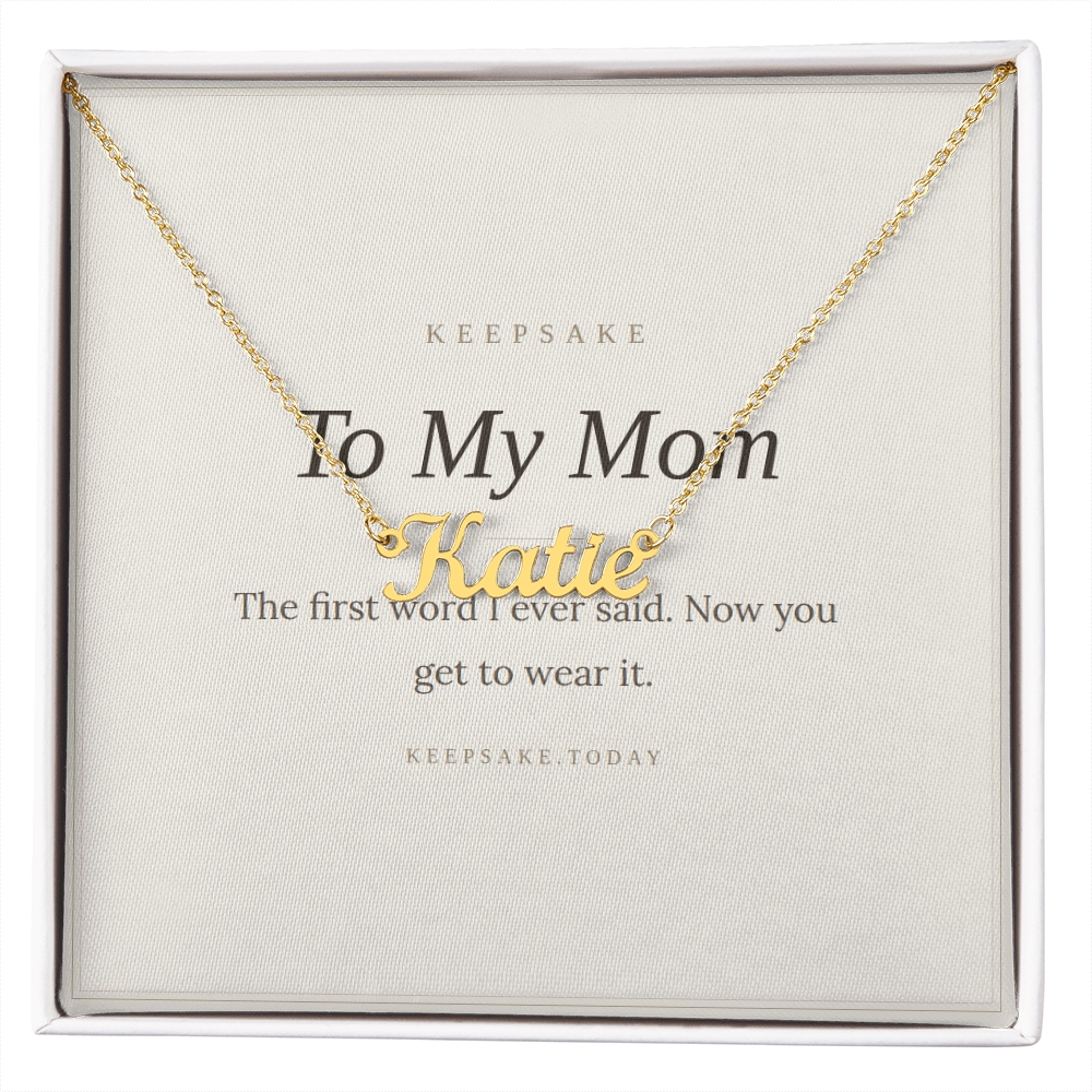 To My Mom Custom Name Necklace - Keepsake Gift – view 4