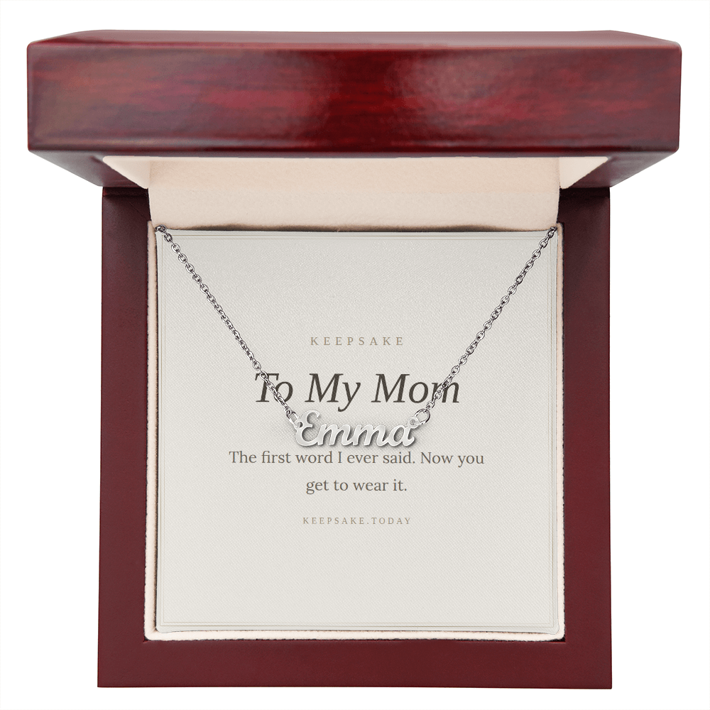 To My Mom Custom Name Necklace - Keepsake Gift – view 7