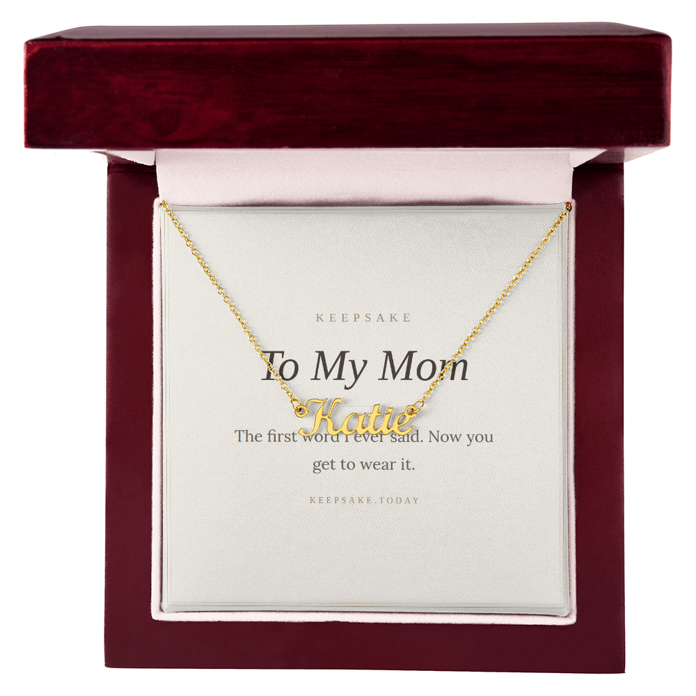 To My Mom Custom Name Necklace - Keepsake Gift – view 10
