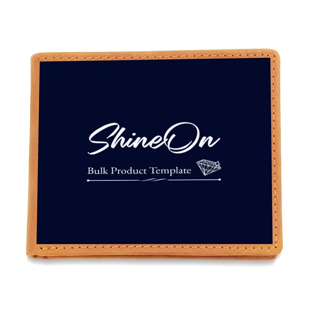 Personalized Photo Leather Wallet - Keepsake Gift for Him