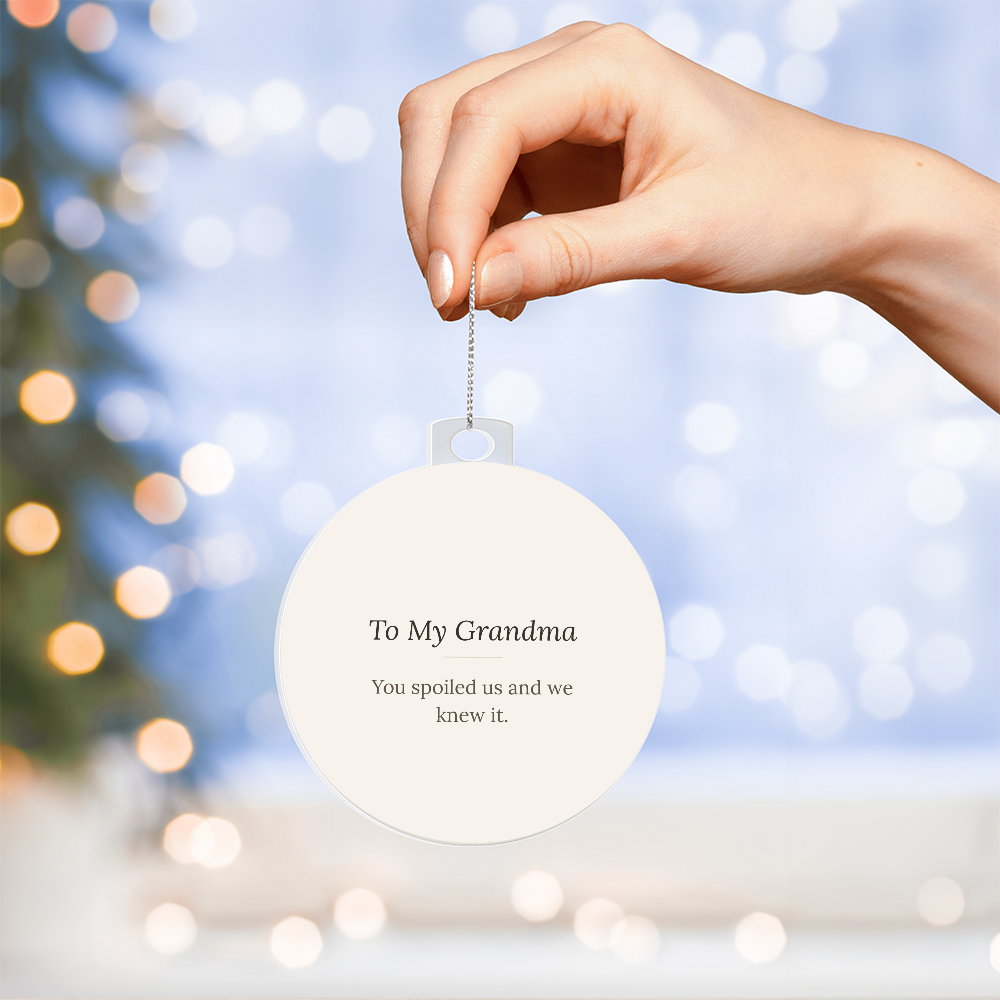 To My Grandma Christmas Ornament - Keepsake Gift from Grandchild – view 2