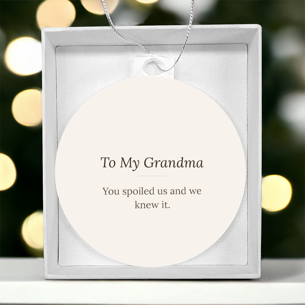 To My Grandma Christmas Ornament - Keepsake Gift from Grandchild – view 5
