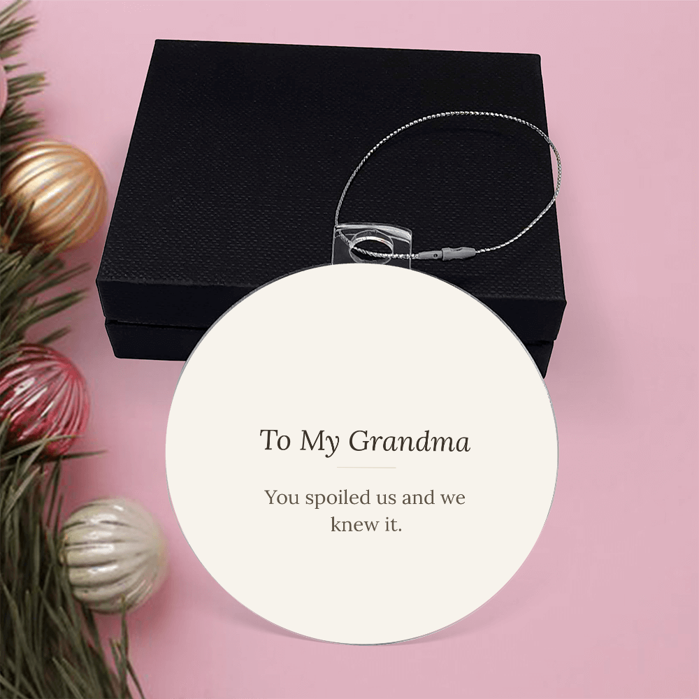 To My Grandma Christmas Ornament - Keepsake Gift from Grandchild – view 4