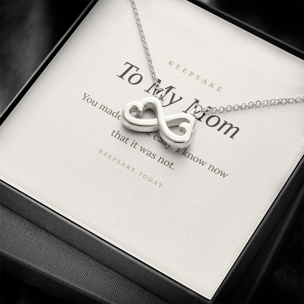 To My Mom Necklace - Keepsake Gift for Mother's Day or Christmas