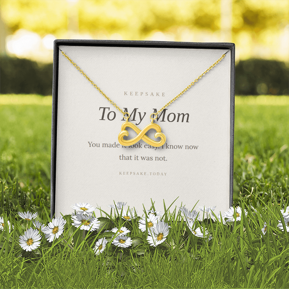 To My Mom Necklace - Keepsake Gift for Mother's Day or Christmas