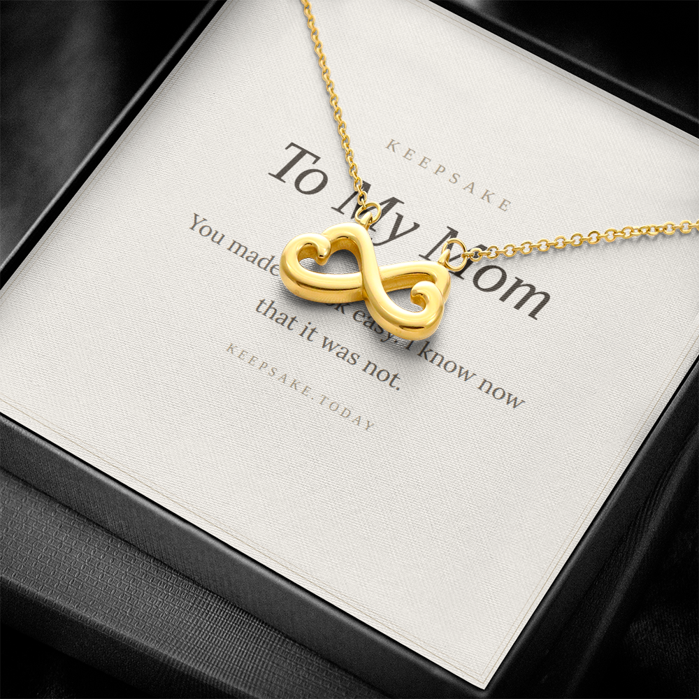 To My Mom Necklace - Keepsake Gift for Mother's Day or Christmas