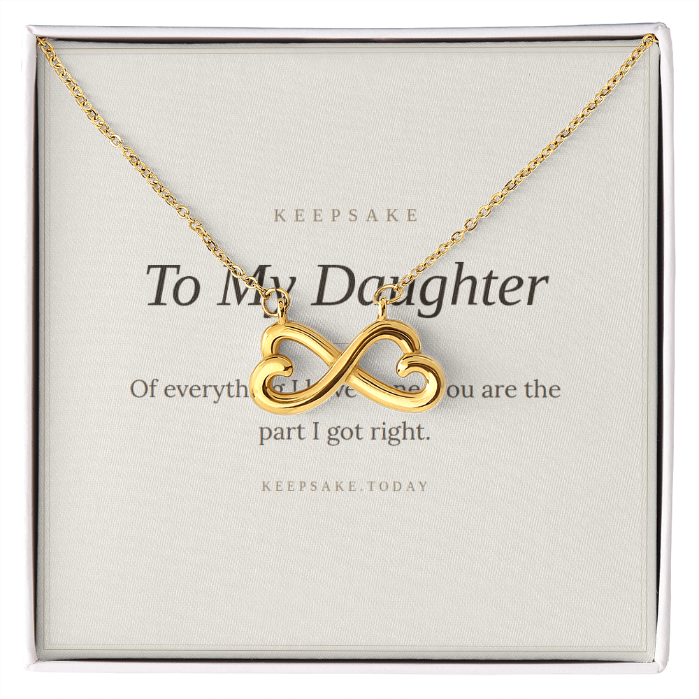 To My Daughter Necklace - Keepsake Gift from Mom or Dad – view 4