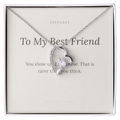 To My Best Friend Forever Love Necklace - Keepsake Gift with Message Card