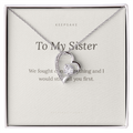 To My Sister Forever Love Necklace - Keepsake Gift with Message Card
