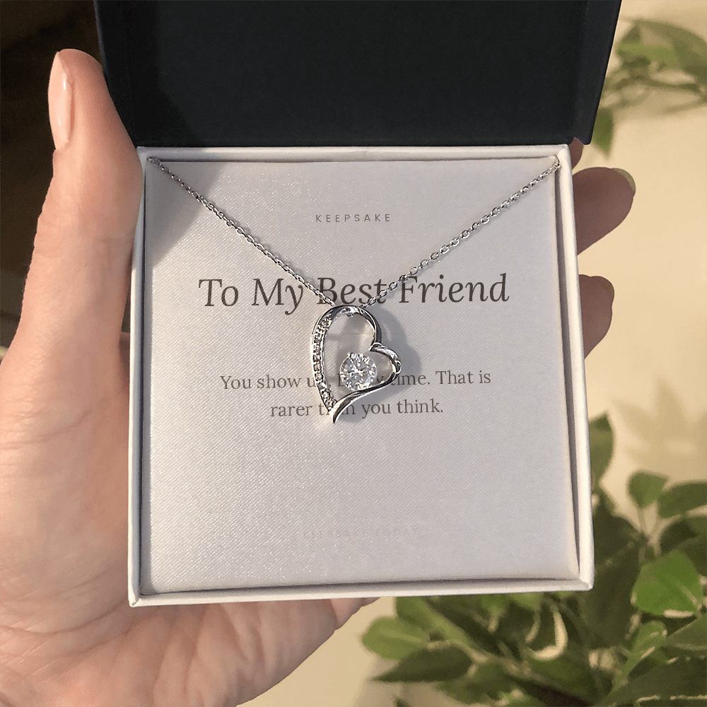 To My Best Friend Forever Love Necklace - Keepsake Gift with Message Card – view 2