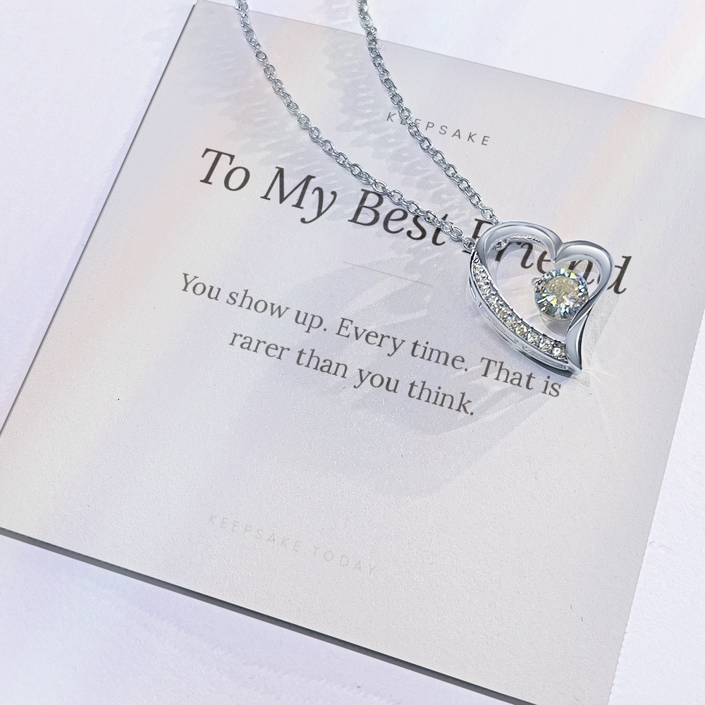 To My Best Friend Forever Love Necklace - Keepsake Gift with Message Card – view 4