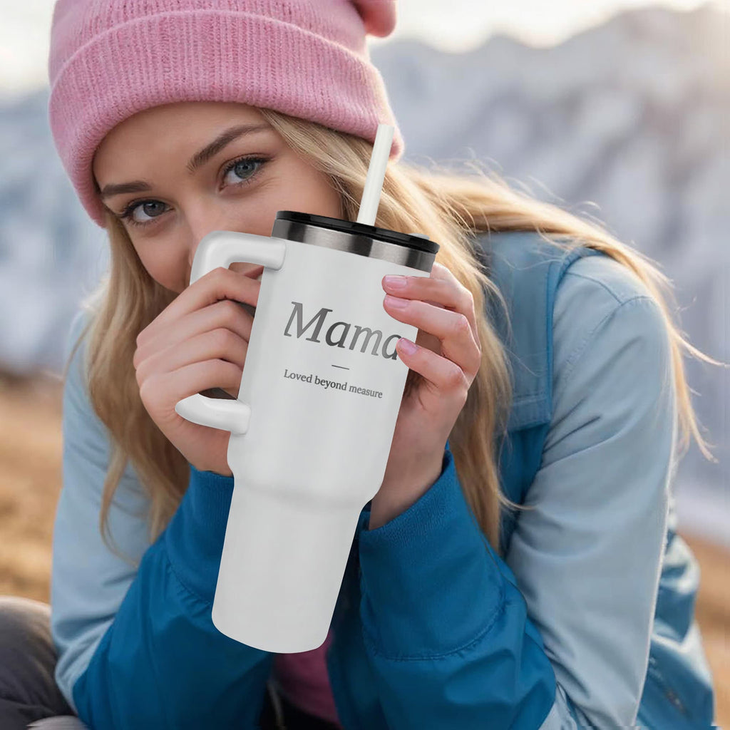 Mama 40oz Tumbler - Laser Engraved Keepsake Gift for Mom