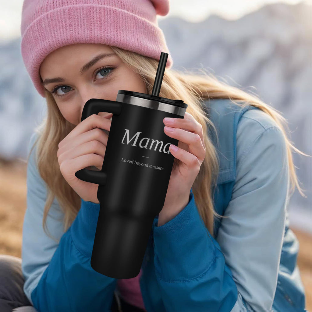 Mama 40oz Tumbler - Laser Engraved Keepsake Gift for Mom