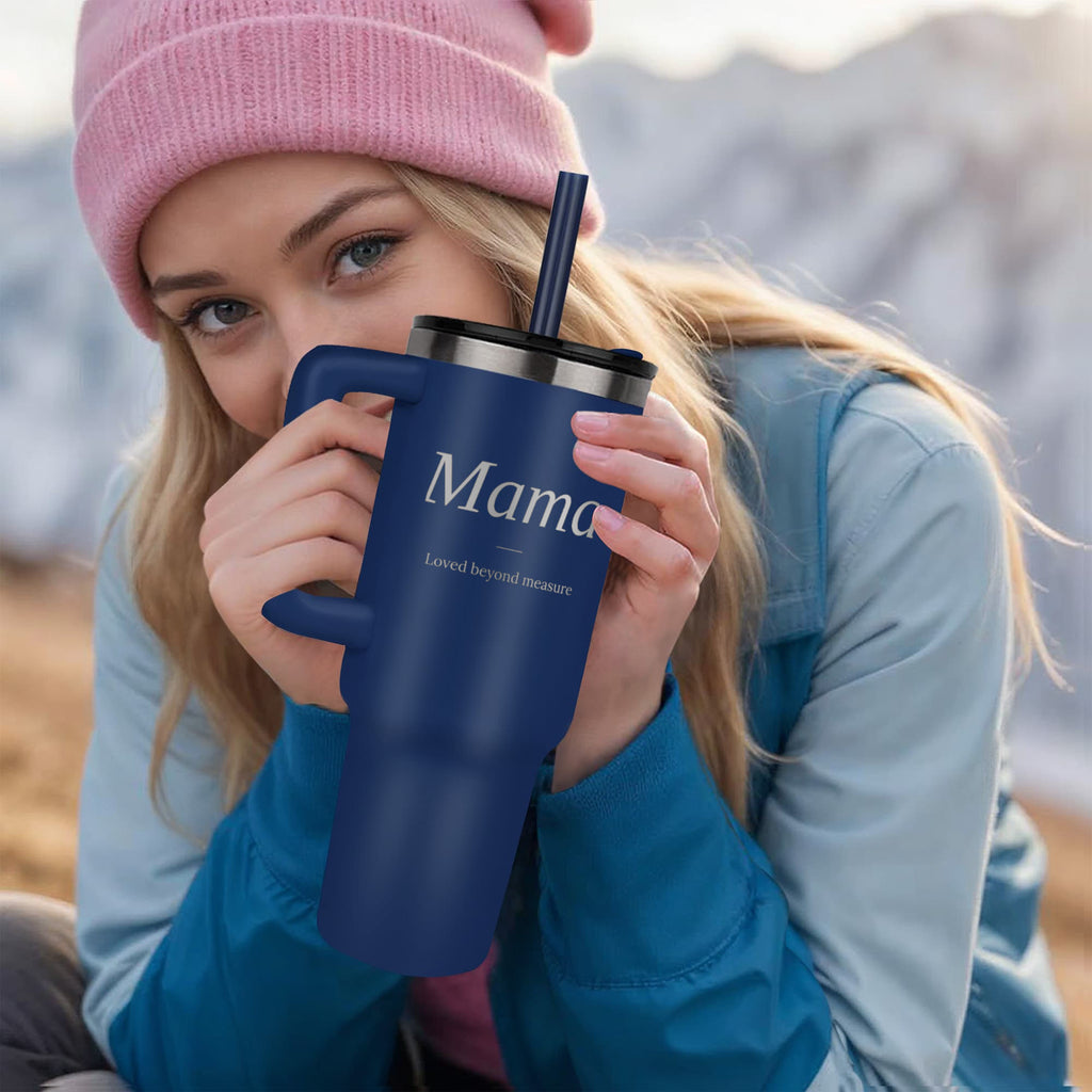 Mama 40oz Tumbler - Laser Engraved Keepsake Gift for Mom