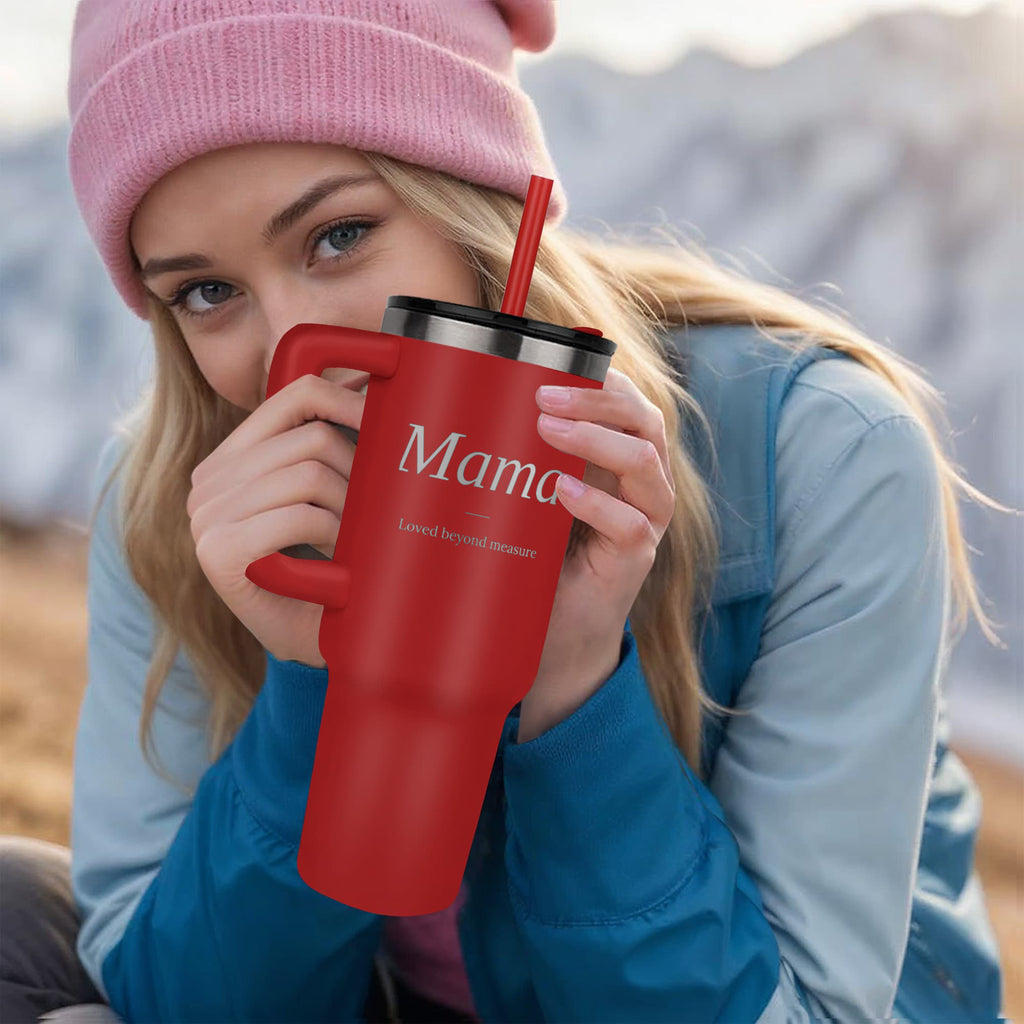 Mama 40oz Tumbler - Laser Engraved Keepsake Gift for Mom
