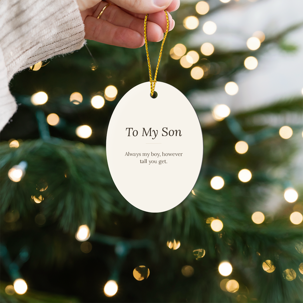 To My Son Christmas Ornament - Keepsake Gift for Him – view 5