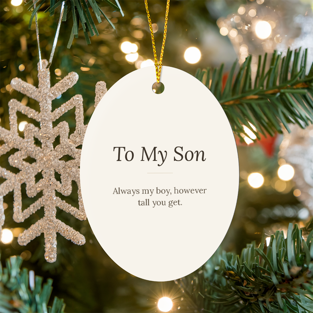 To My Son Christmas Ornament - Keepsake Gift for Him – view 4