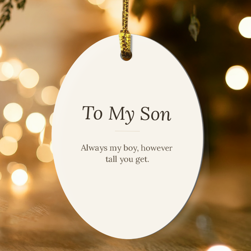 To My Son Christmas Ornament - Keepsake Gift for Him – view 3