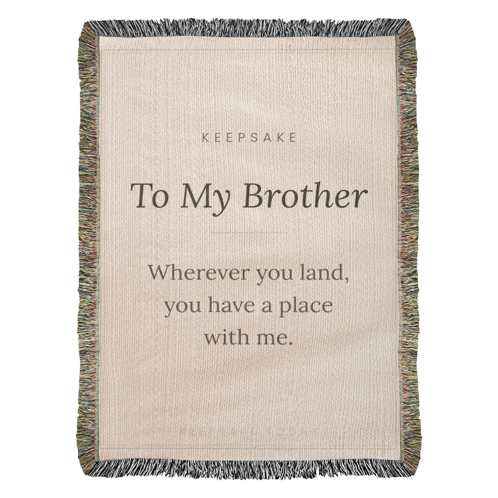 To My Brother Woven Keepsake Blanket – view 9