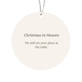 Christmas in Heaven Memorial Ornament - Keepsake Remembrance Gift